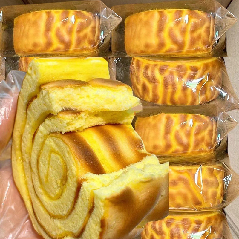 虎皮蛋糕卷夹心肉松面包整箱学生营养早餐休闲零食