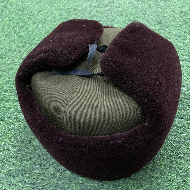 八十年代马裤呢棉帽栽绒帽 冬季保暖护耳棉帽