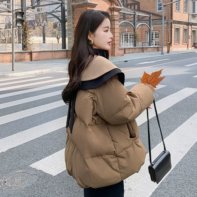 娃娃领小个子面包服女冬季新款外套加厚高级感炸街衣袄