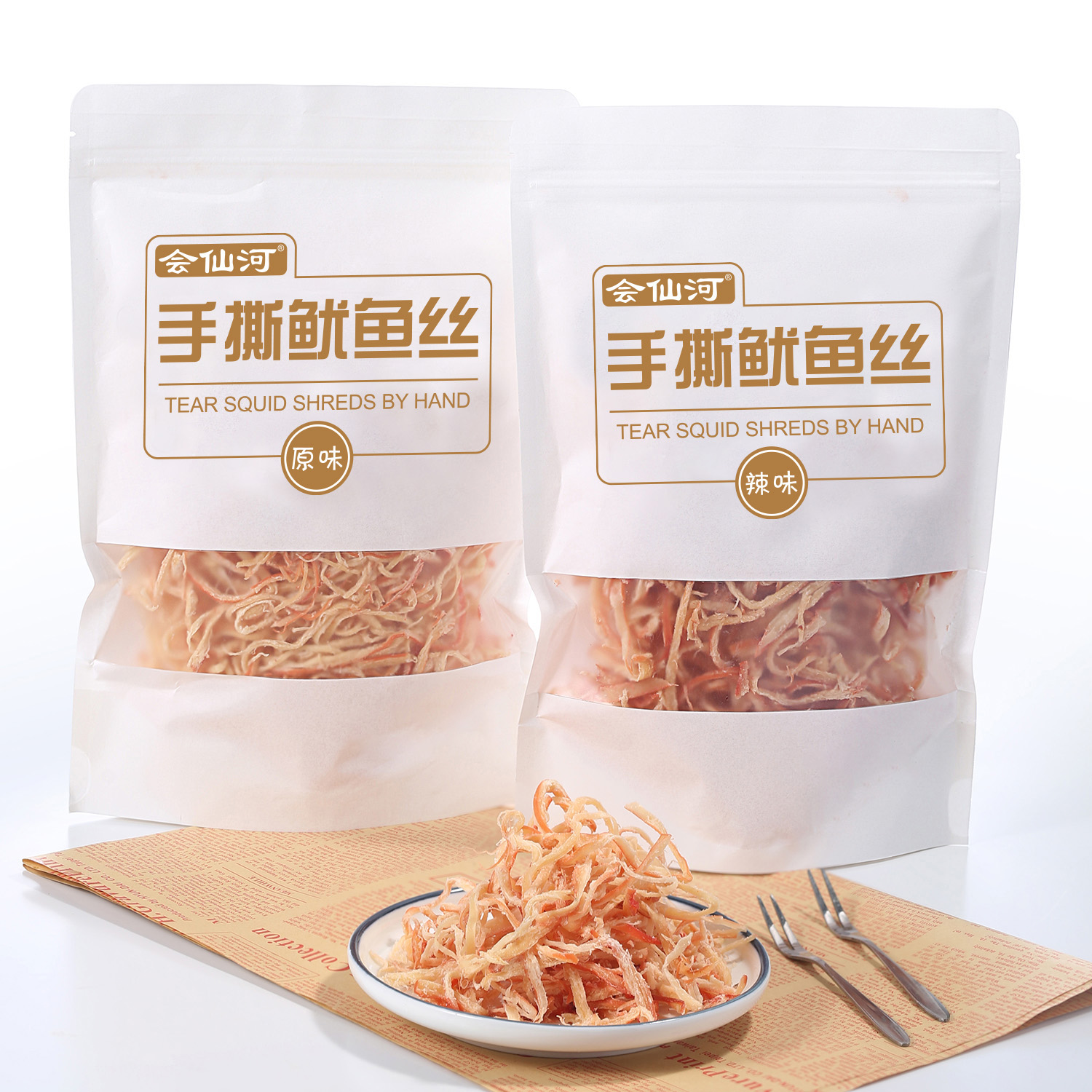 手撕鱿鱼丝大海嚼劲鱿鱼营养美味开袋即食鱿鱼条山东特产鲜香零食