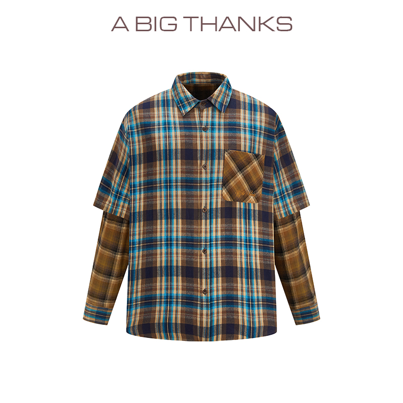 abigthanks 假两件立体绣花衬衣 ABT2022322