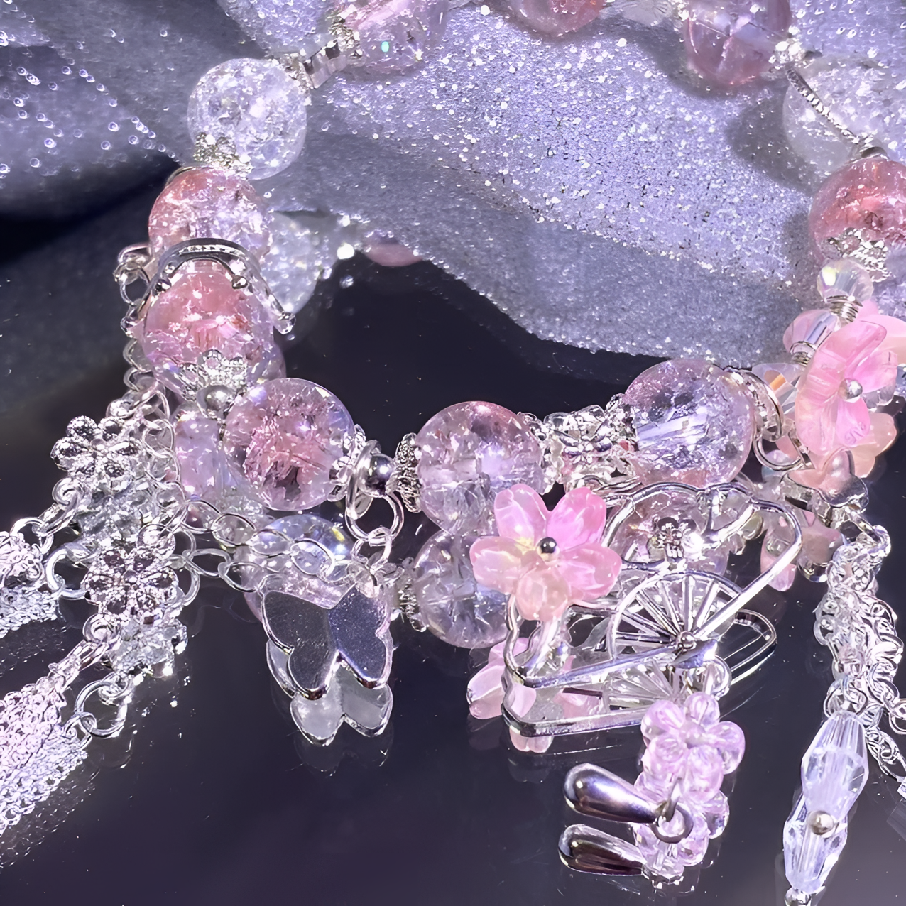琉璃diy手串  手工制作 重工款  3条包邮