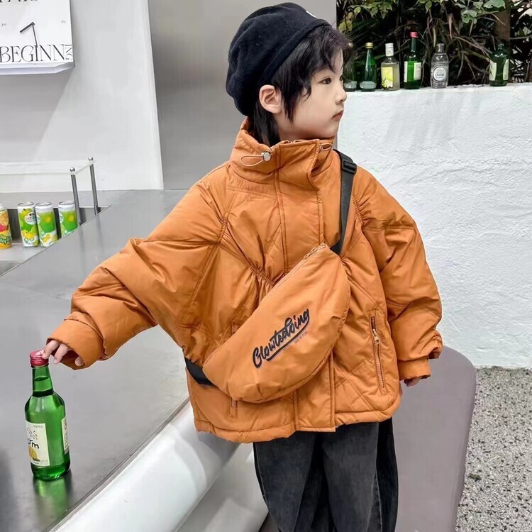 儿童外套童装羽绒服洋气加厚韩版冬季时尚连帽加绒中大童保暖秋冬