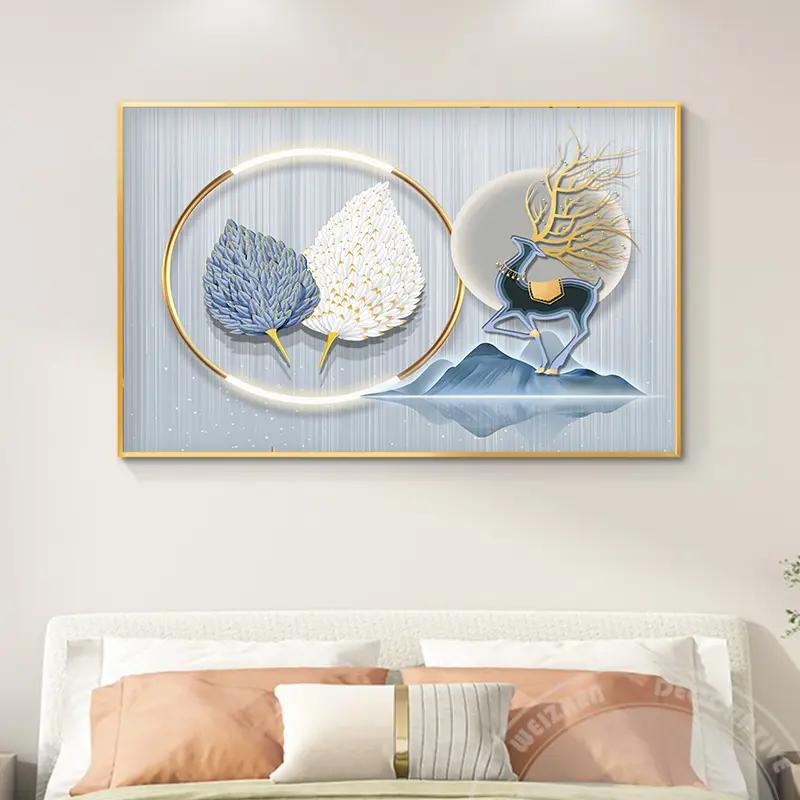 轻奢卧室床头装饰画客厅饭厅高级感挂画现代简约墙面房间主卧壁画