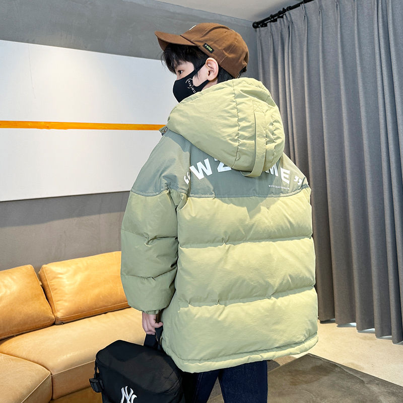 鸭鸭男童羽绒服冬季白鸭绒儿童2022新款大童冬装加厚外套炸街洋气