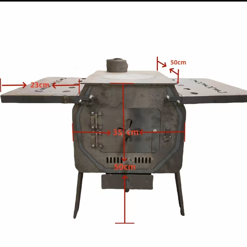【小号方型带侧板柴火炉】新款一体柴火炉灶家用农村柴火炉烧木柴