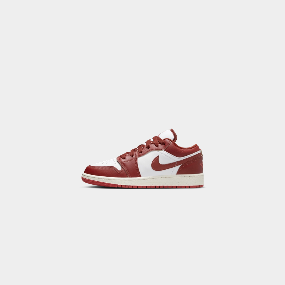 Nike/耐克【万象城JD专享】AJ1低帮GS白红低帮板鞋 FJ3465160