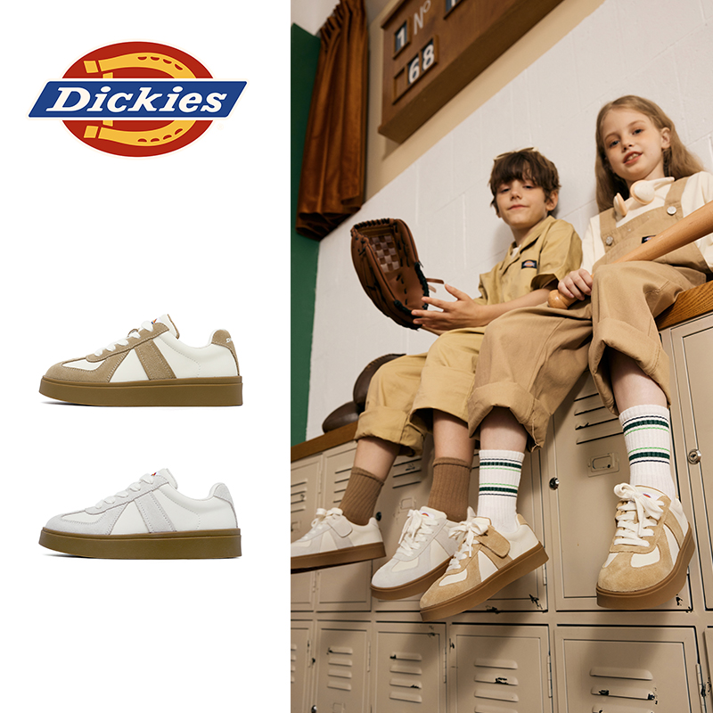 Dickies大童秋冬板鞋青少年时尚百搭耐磨软底复古低帮儿童鞋子