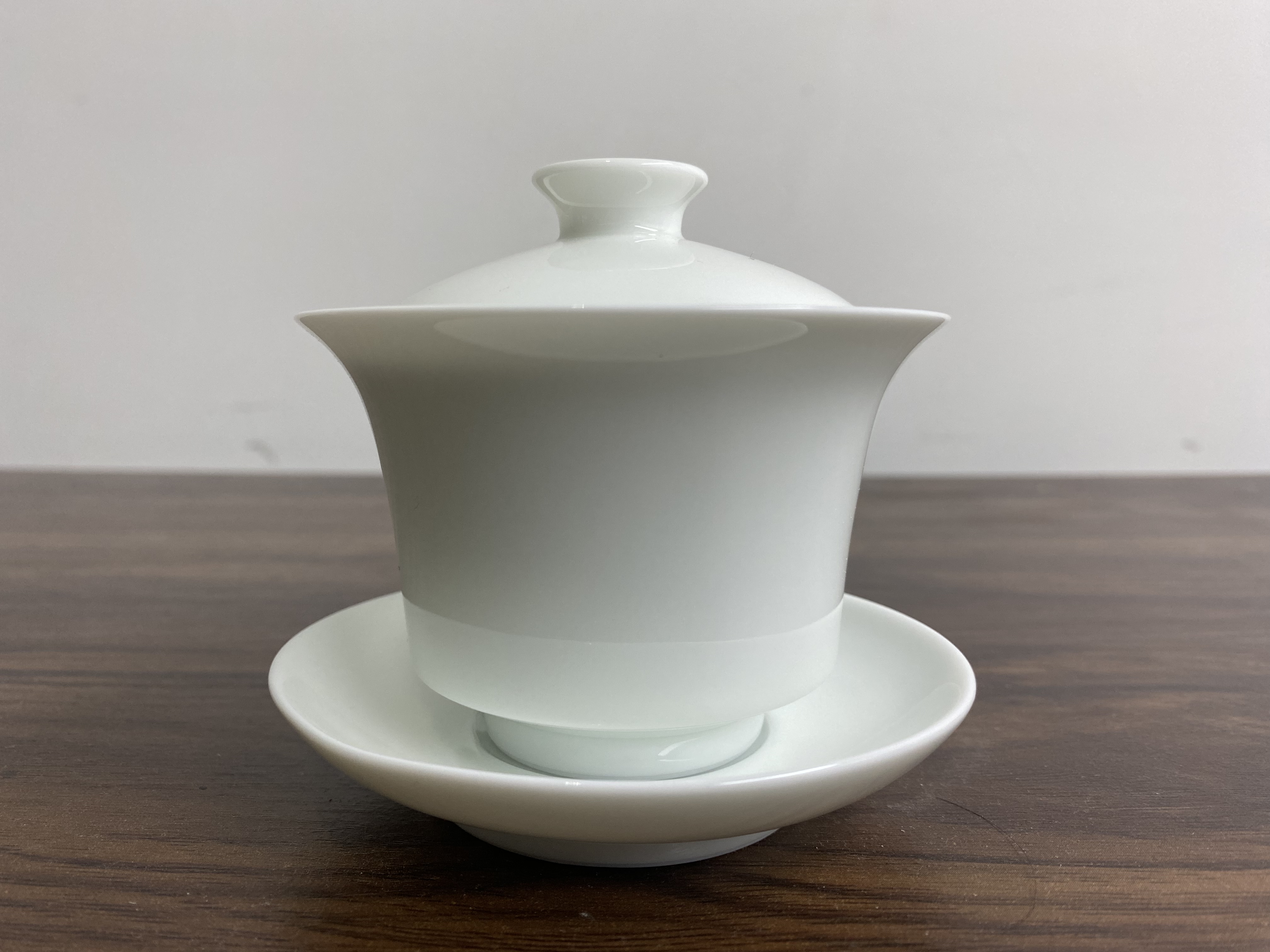 三才白瓷盖碗陶瓷防烫茶盖碗茶具150ml（包含五字以内定制费用）