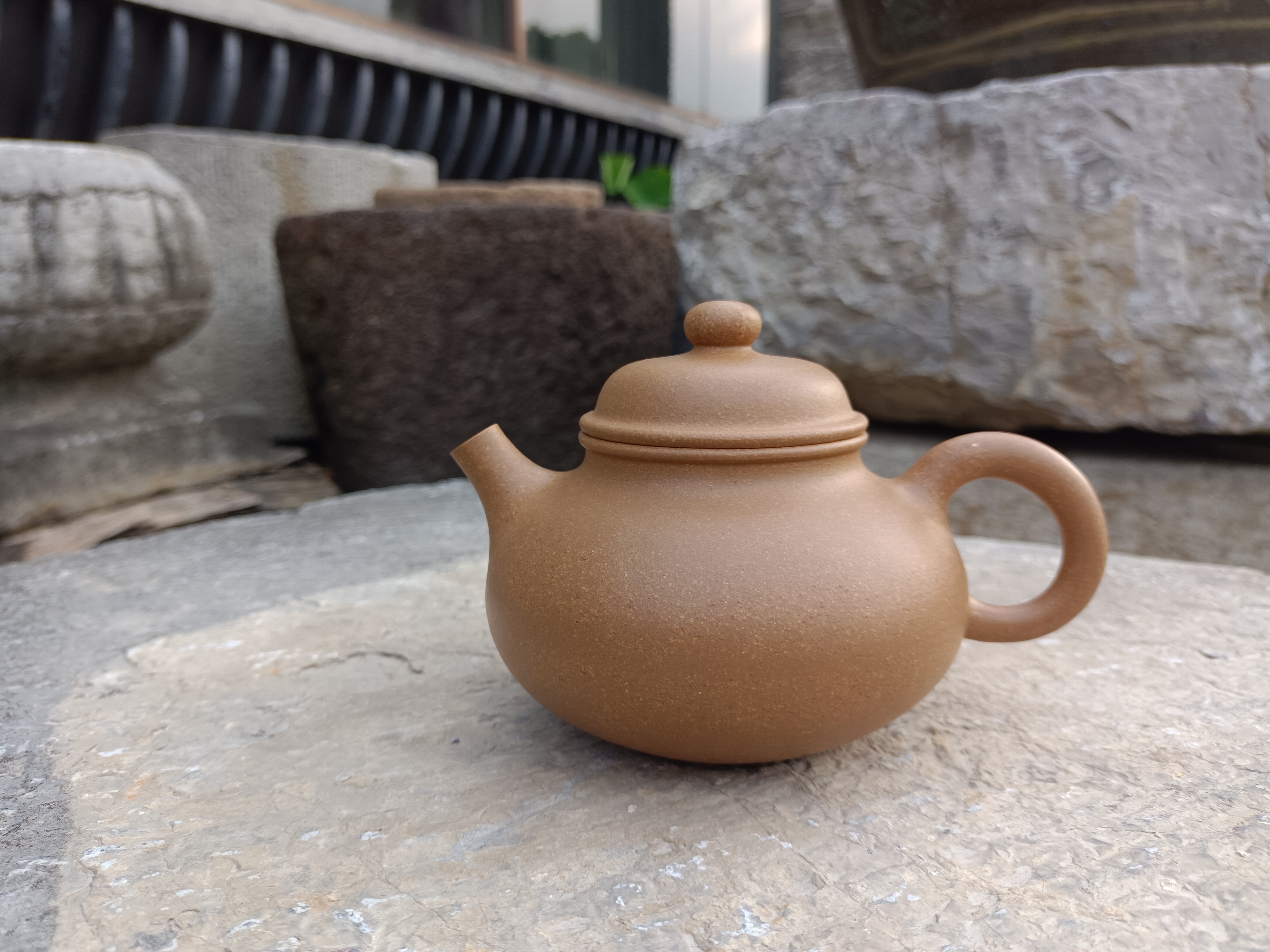 黄龙山原矿 冷黄金段 全手工 容天 紫砂壶