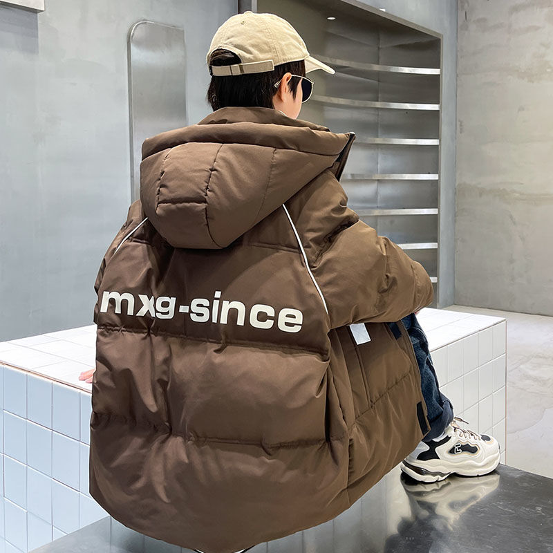 男童羽绒服2023新款儿童装中大童男孩中长款冬季加厚外套白鸭绒潮