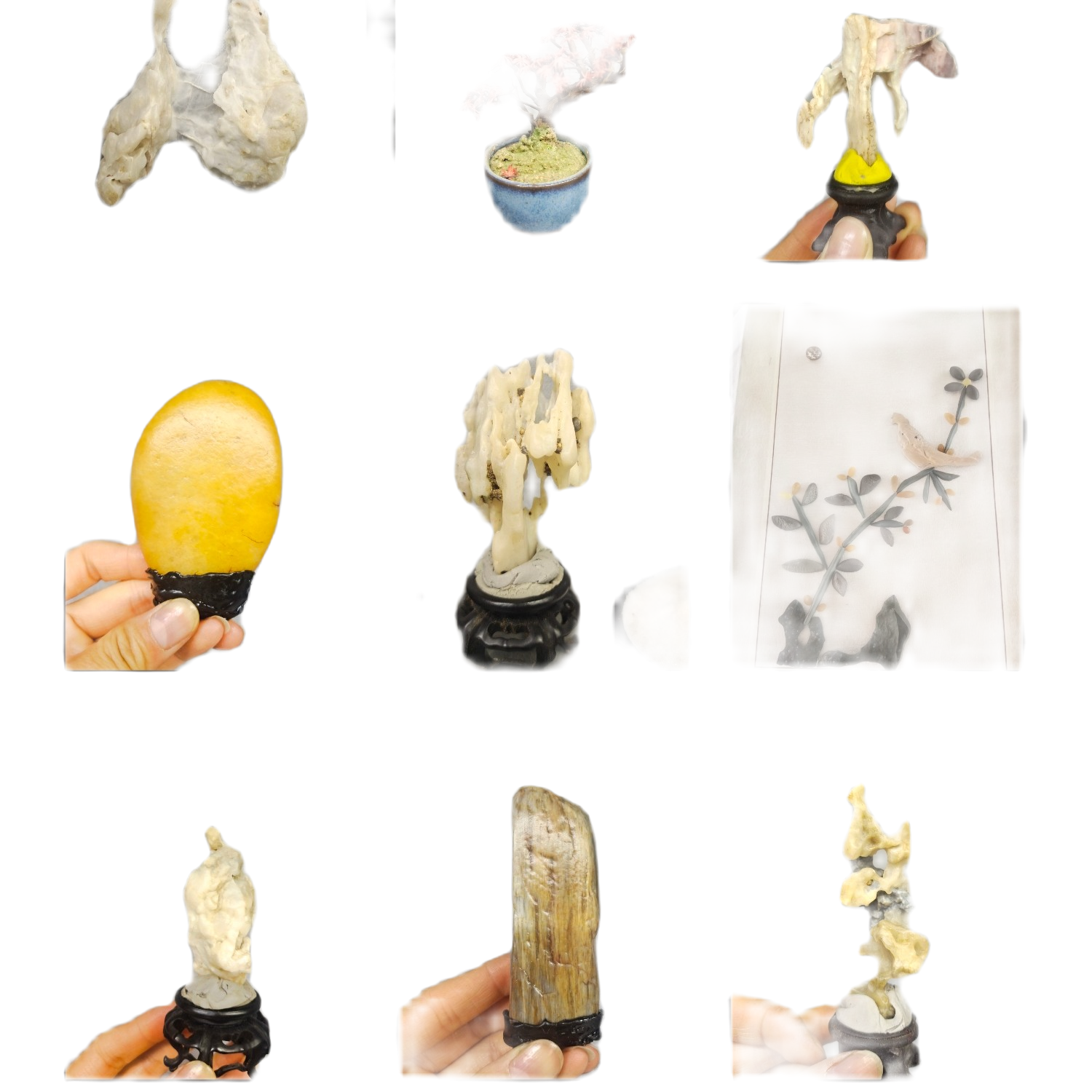 新疆戈壁石 奇石 泥石 盆景石 家居摆件 办公室摆件  把玩石