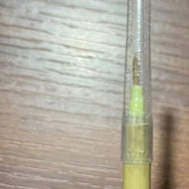 笔杆弯了1支上海周虎臣，纯狼毫，出锋0.7厘米