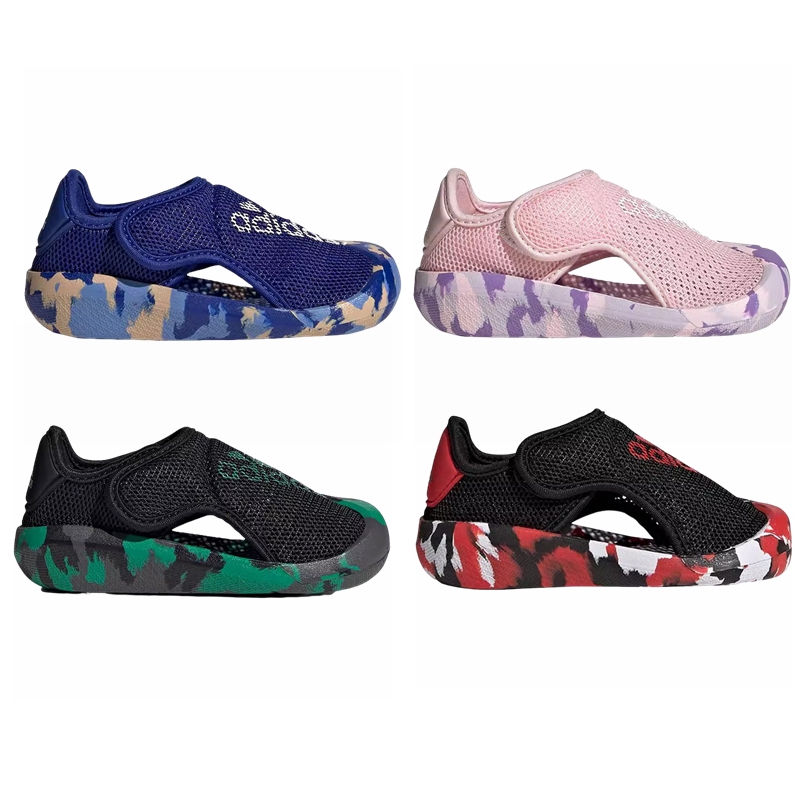 Adidas 阿迪达斯 儿童透气包头凉鞋 H06435 H06436 H06437 GY9376