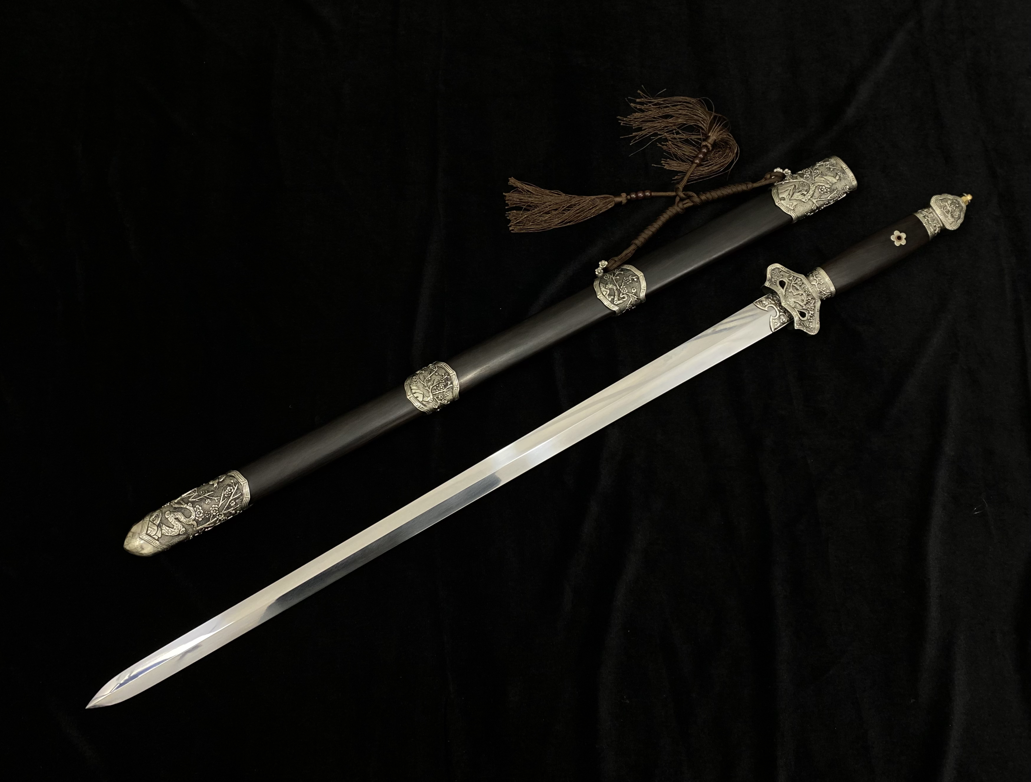 喜上眉梢 白铜 双羽毛 未开刃