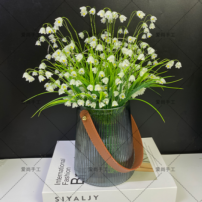 【买一送一】幸福铃兰花材料包DIY手工串珠仿真花束