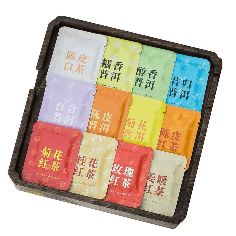 【全疆包邮】红茶品鉴装桂花玫瑰姜暖菊花陈皮网红混合口味饼干方片