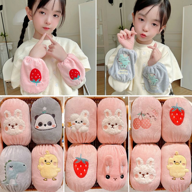 儿童袖套宝宝套袖学生上课防污耐脏保暖套袖男女童可爱卡通小护