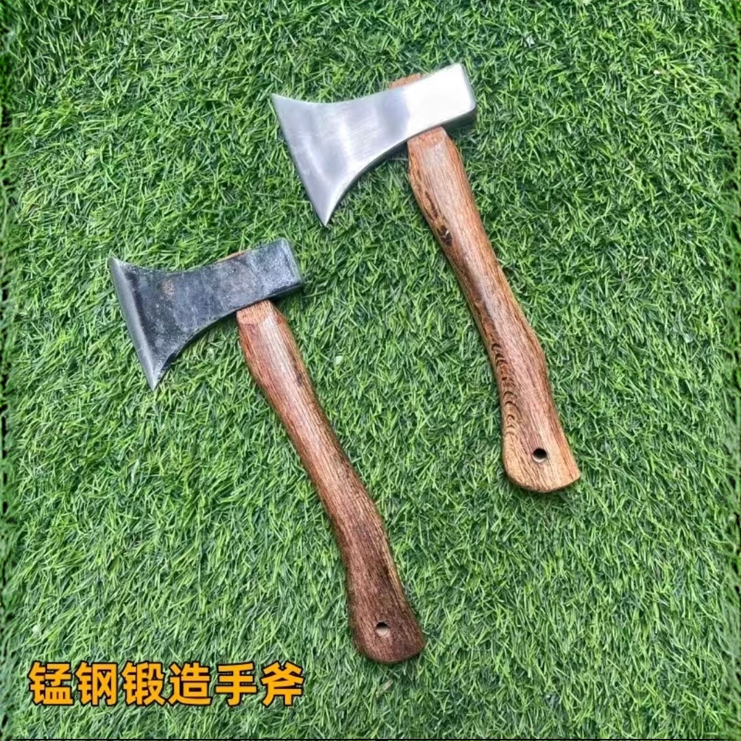 锰钢锻造户外家用小手斧劈柴 剁骨