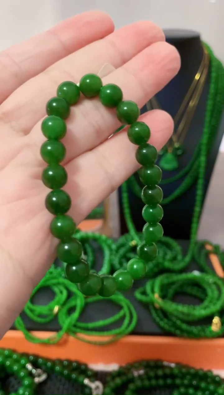 【闪购商品】和田玉（碧玉）手链未镶嵌8