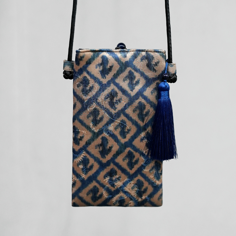 香云纱时尚中式百搭国风双层女士手机包小包包X800