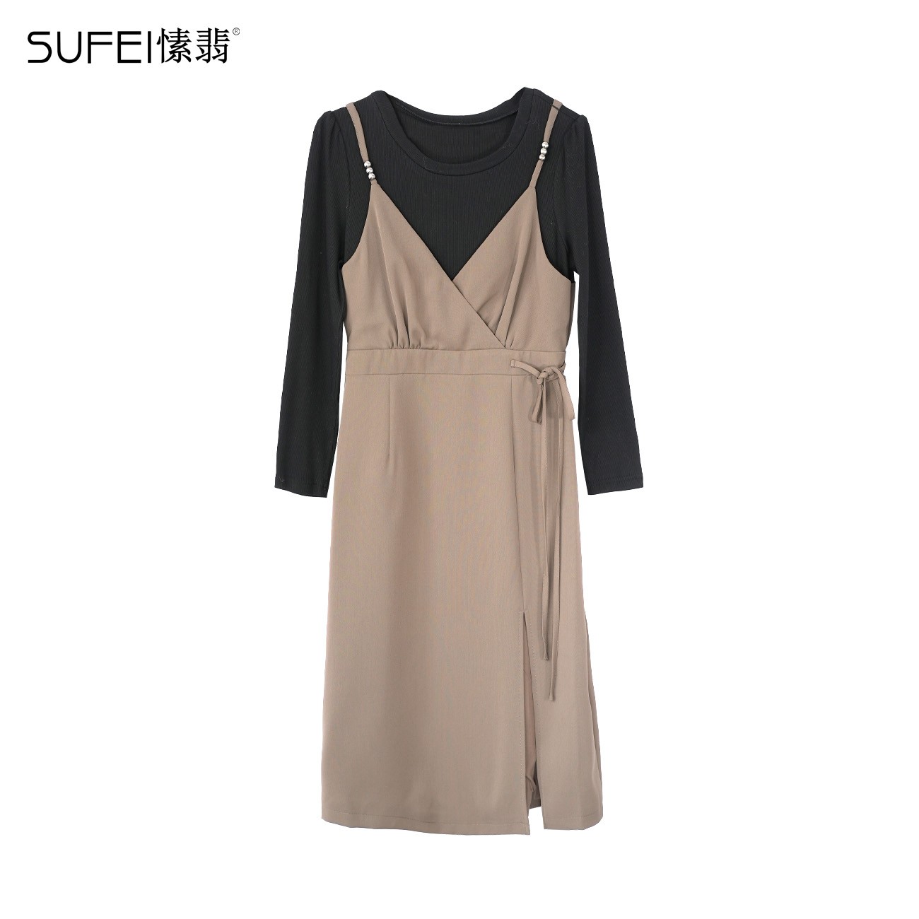 SUFEI/愫翡S23TQ0174A 22秋季新品 女人味连衣裙套装 0174