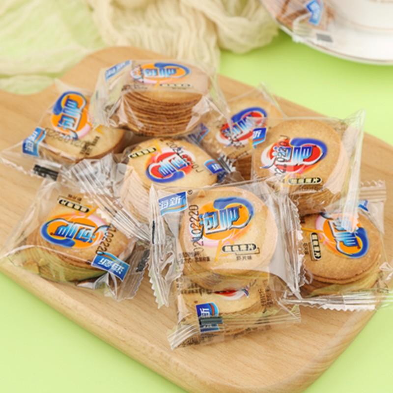 海新泡吧饼干薄脆饼干整箱多口味小包装散装零食儿时零食怀旧饼干