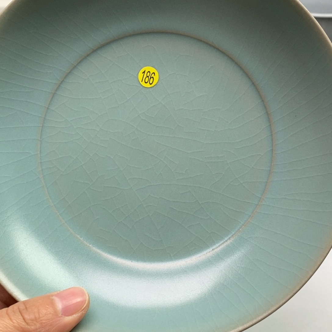 杯自****6微瑕186号盘仿古釉