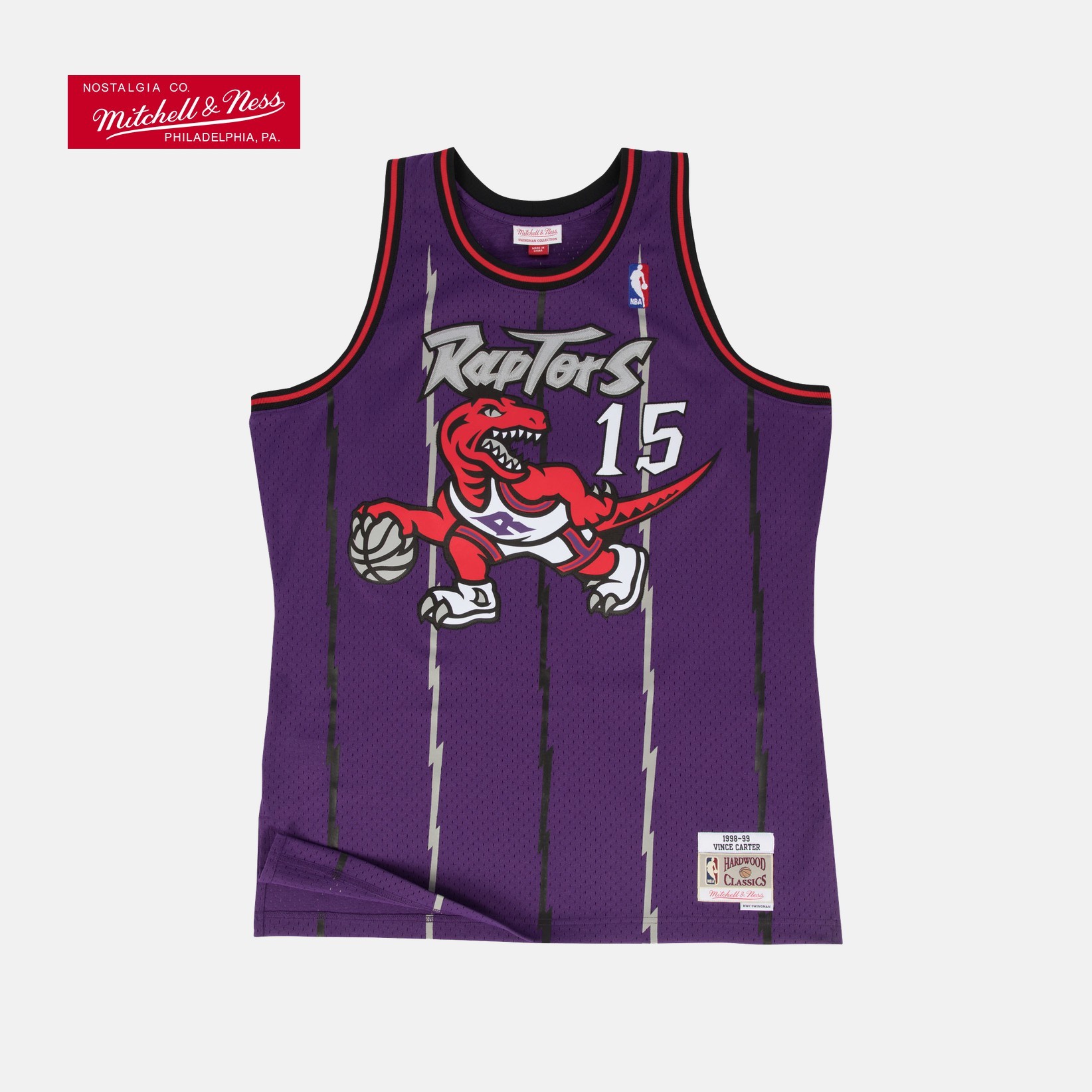 【NBA球衣】Mitchell&Ness猛龙队卡特1998-99赛季客场球衣投篮服
