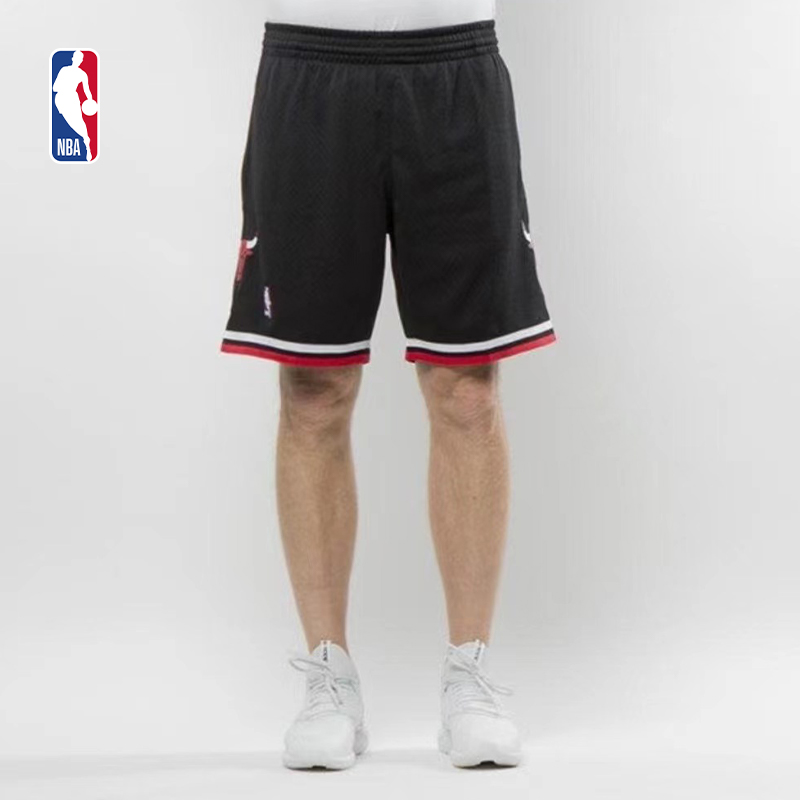 Mitchell&ness-NBA官方男子芝加哥公牛队Swingman系列短裤