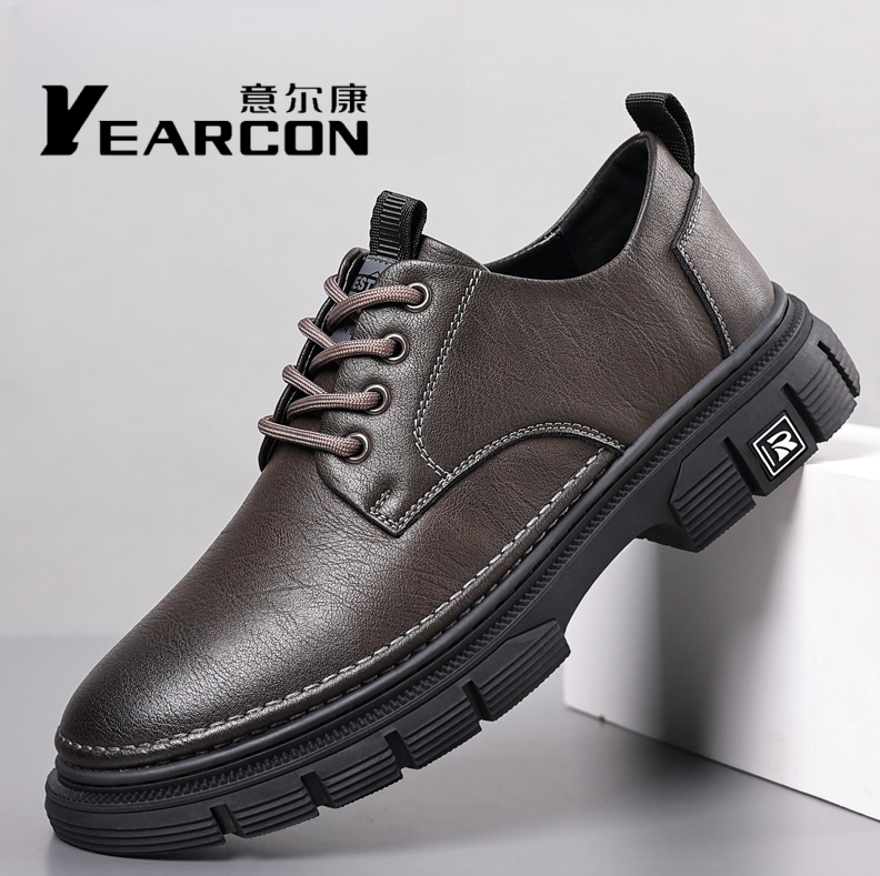 正品意尔康男鞋商务休闲皮鞋男士时尚百搭英伦潮鞋韩版软底皮鞋男