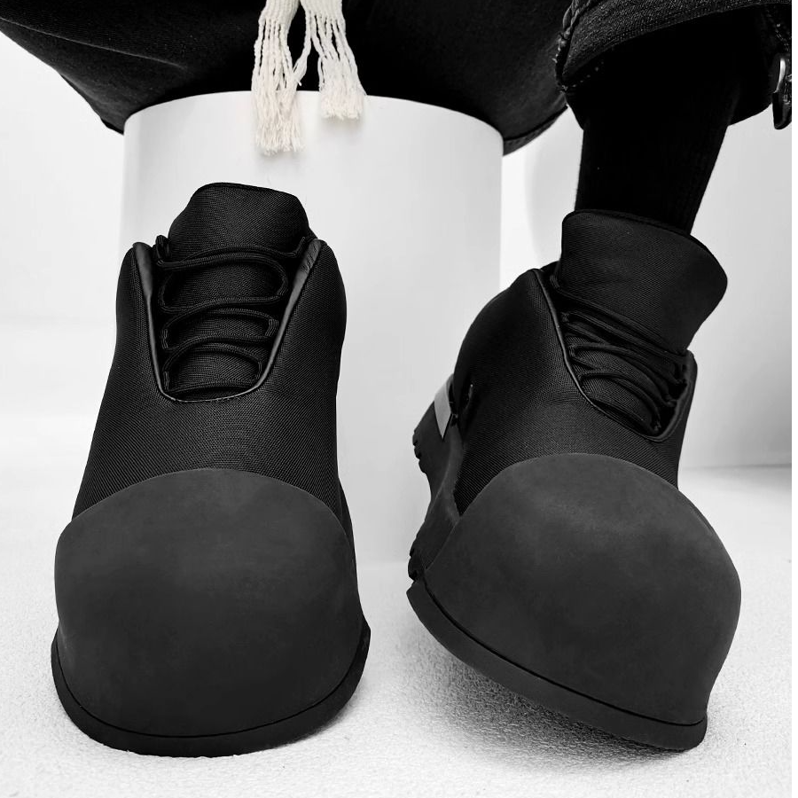 冬季黑武士美式板鞋大头鞋男女小众面包贝壳鞋情侣厚底增高老爹鞋