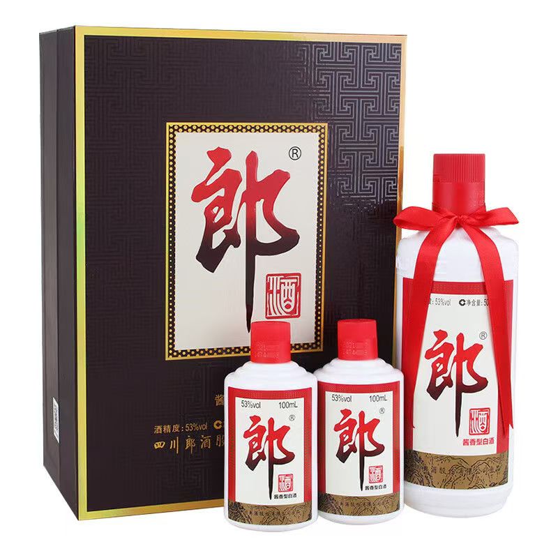 郎酒子母郎2021年酱香型白酒 53度500ml*1瓶+(100ml*2瓶)
