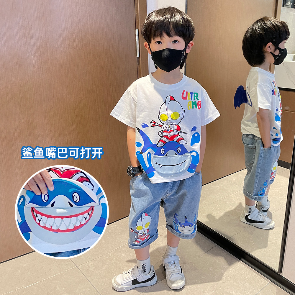 衣服男童夏装套装酷帅休闲新款儿童夏季短袖夏款洋气宝宝潮