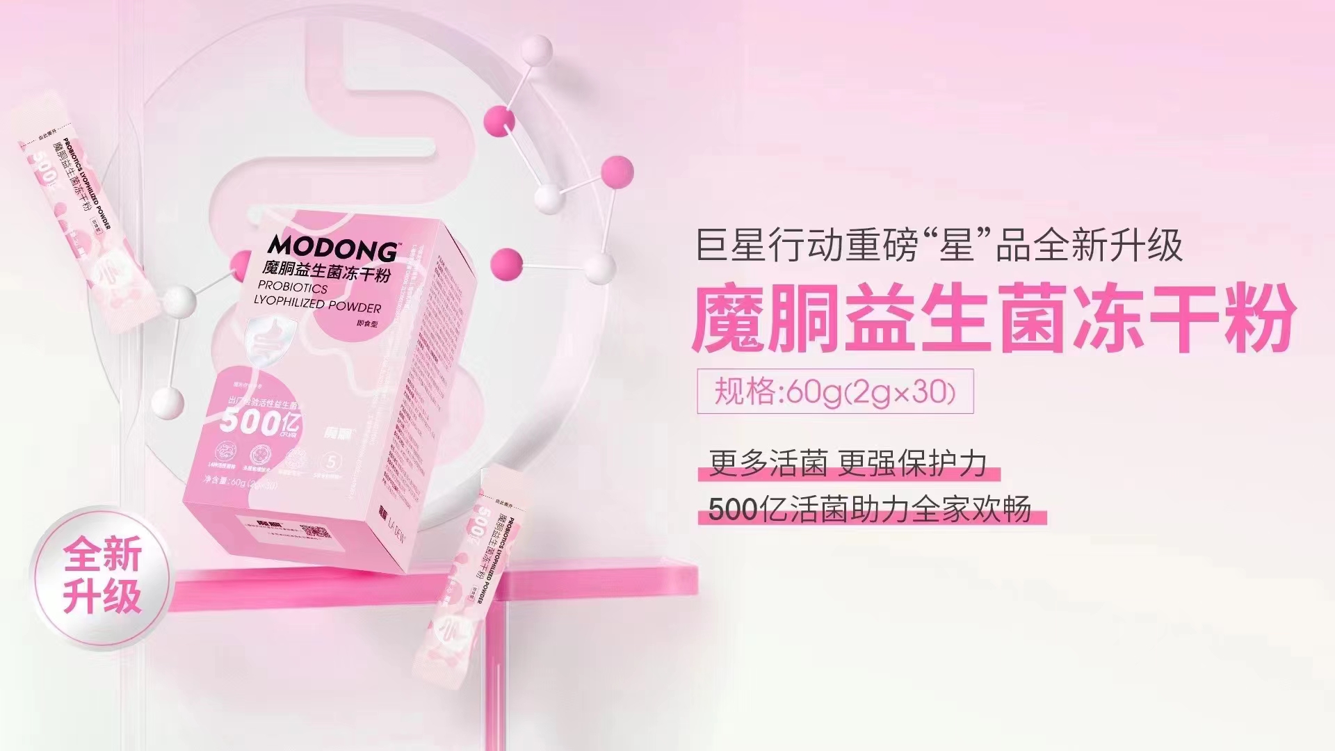 魔胴食用冻干粉复合酵素即食型2g*30条/盒 活性益生菌 益生元