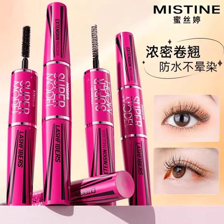 Mistine蜜丝婷睫毛膏防水纤长卷翘4D双头定型不晕染浓密官方正品