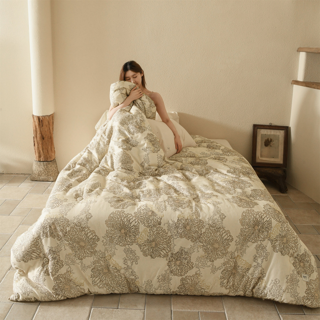 【冬季水洗被】冬被加厚可机洗轻盈贴肤保暖透气印花绗缝被子