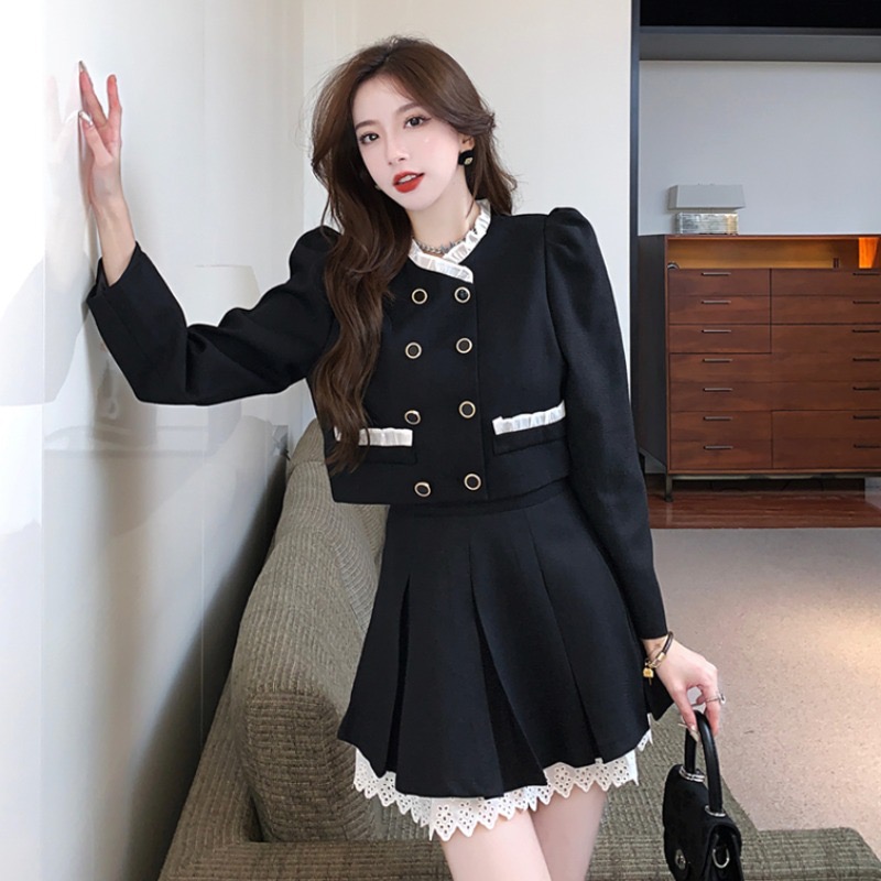 羊小姐家 小香风甜美套装