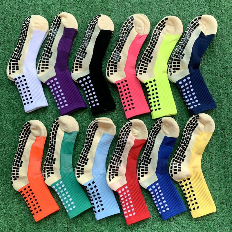 足球袜防滑胶片加厚毛巾底篮球短袜学生训练运动袜跑步健身中筒袜