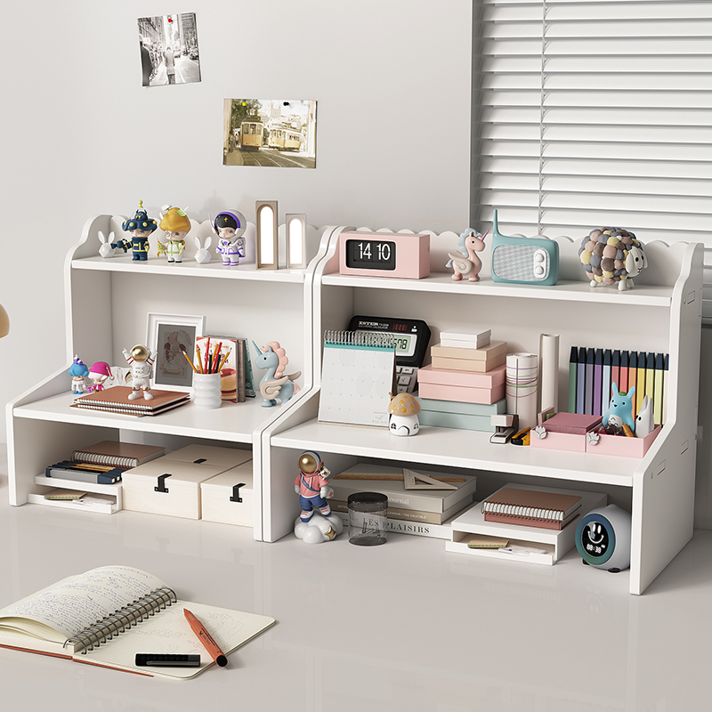 桌面收纳架学生宿舍化妆品杂物桌上收纳台面办公室多层置物架书桌