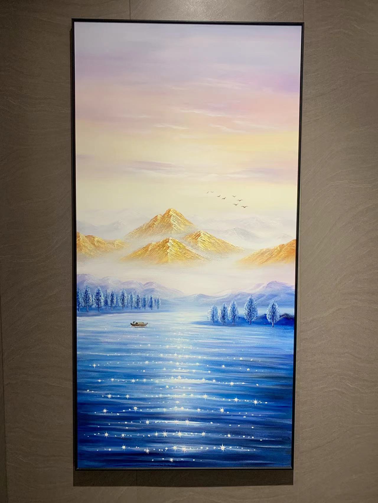 纯手绘高端油画现代家居餐厅客厅书房艺术挂画