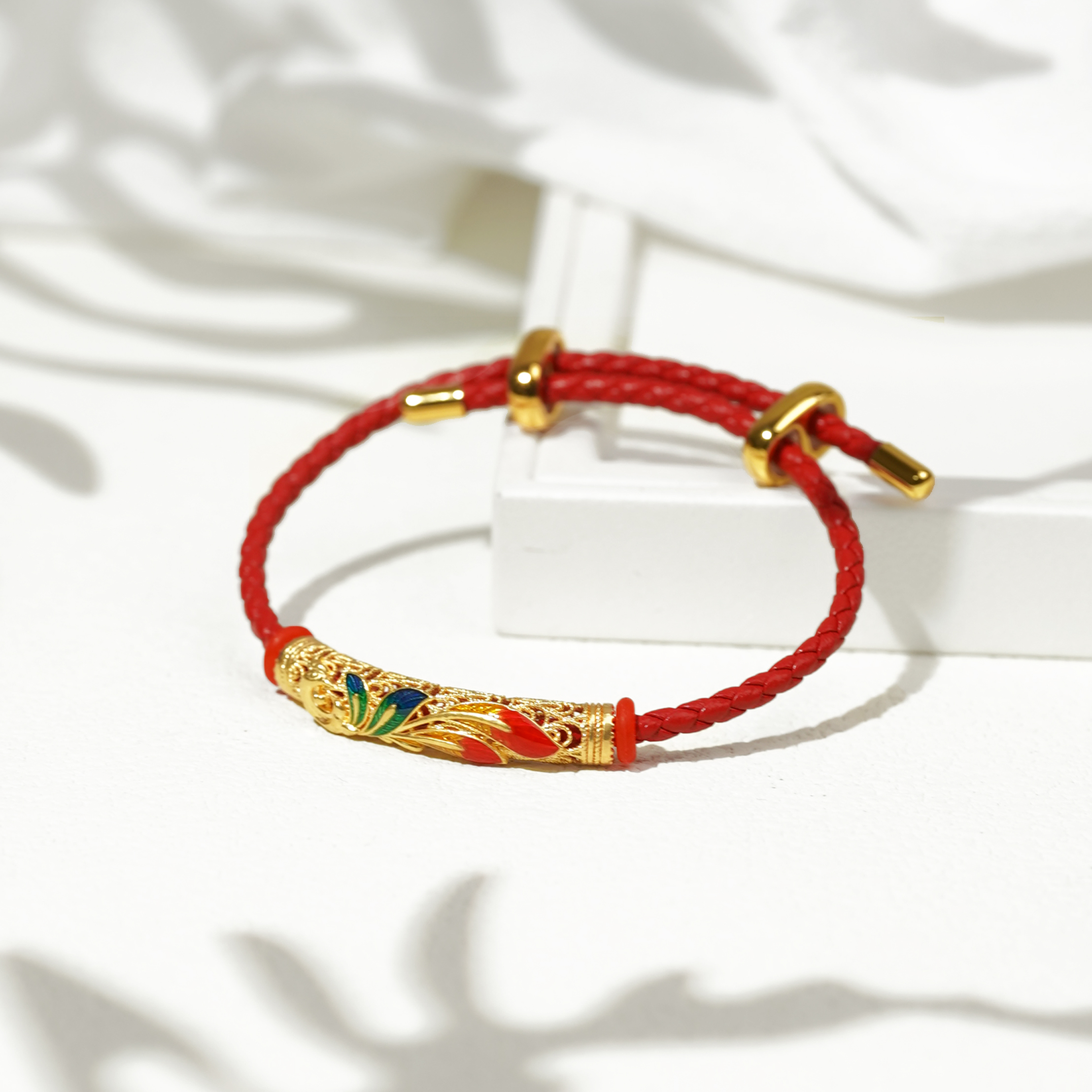 【玉赢-悦享】18K金九凤来仪弯管- S01165