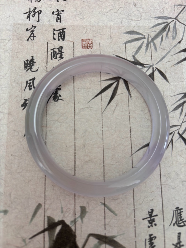X278缅甸冰透紫罗兰翡翠手镯