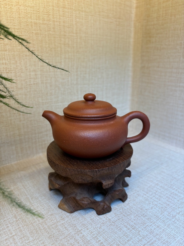 诗意 仿古紫砂壶 宝山红降坡 半手工约100毫升适合一两个人喝茶