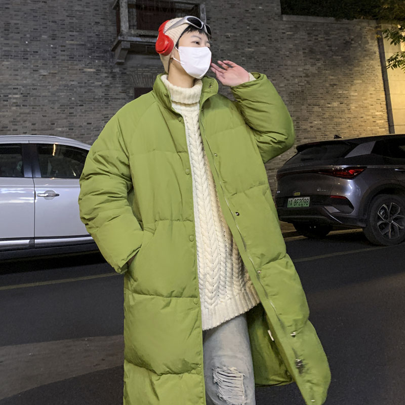 90白鸭绒羽绒服男2023冬季新款韩版宽松时尚中长款过膝加厚上外套