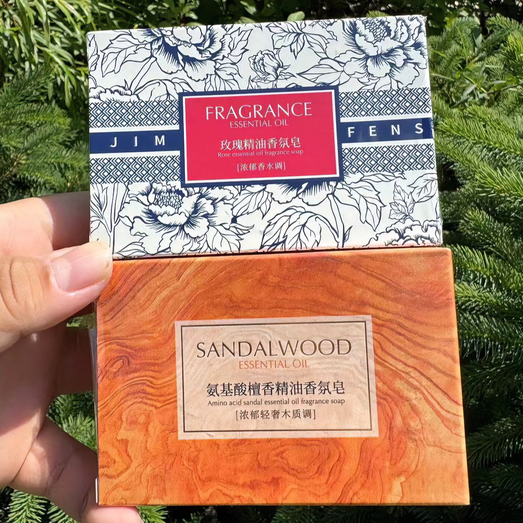 【松松精选】玫瑰精油香氛皂+氨基酸檀香皂组合 手工多用 鸿御堂