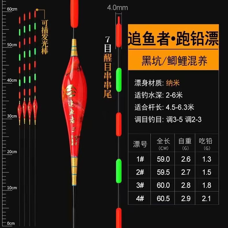 追鱼者无铅巨物漂（一只漂）