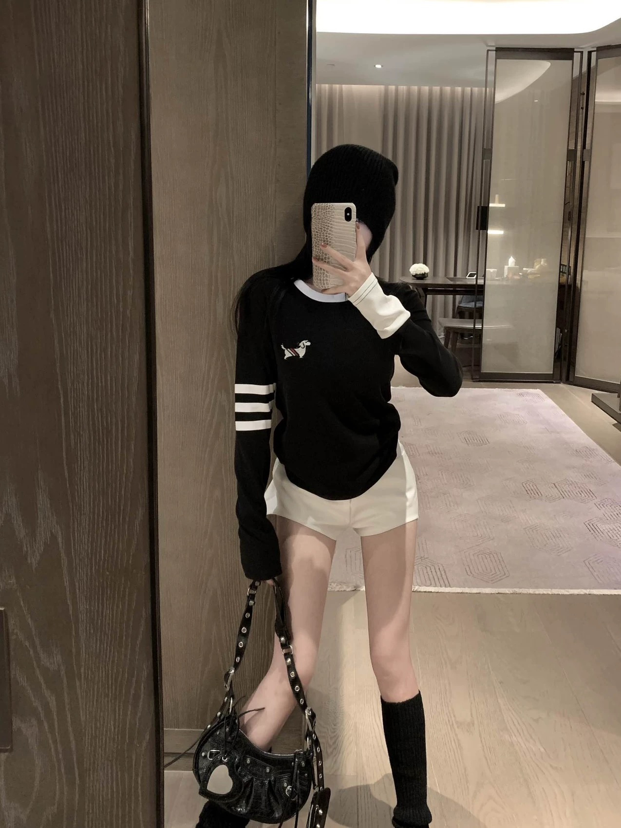 【狗狗标】针织打底长袖上衣