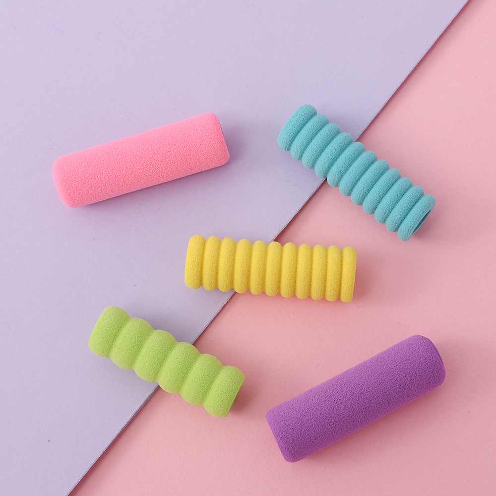 马卡龙色护指笔套30个笔套学生儿童防滑护指铅笔海绵握笔器