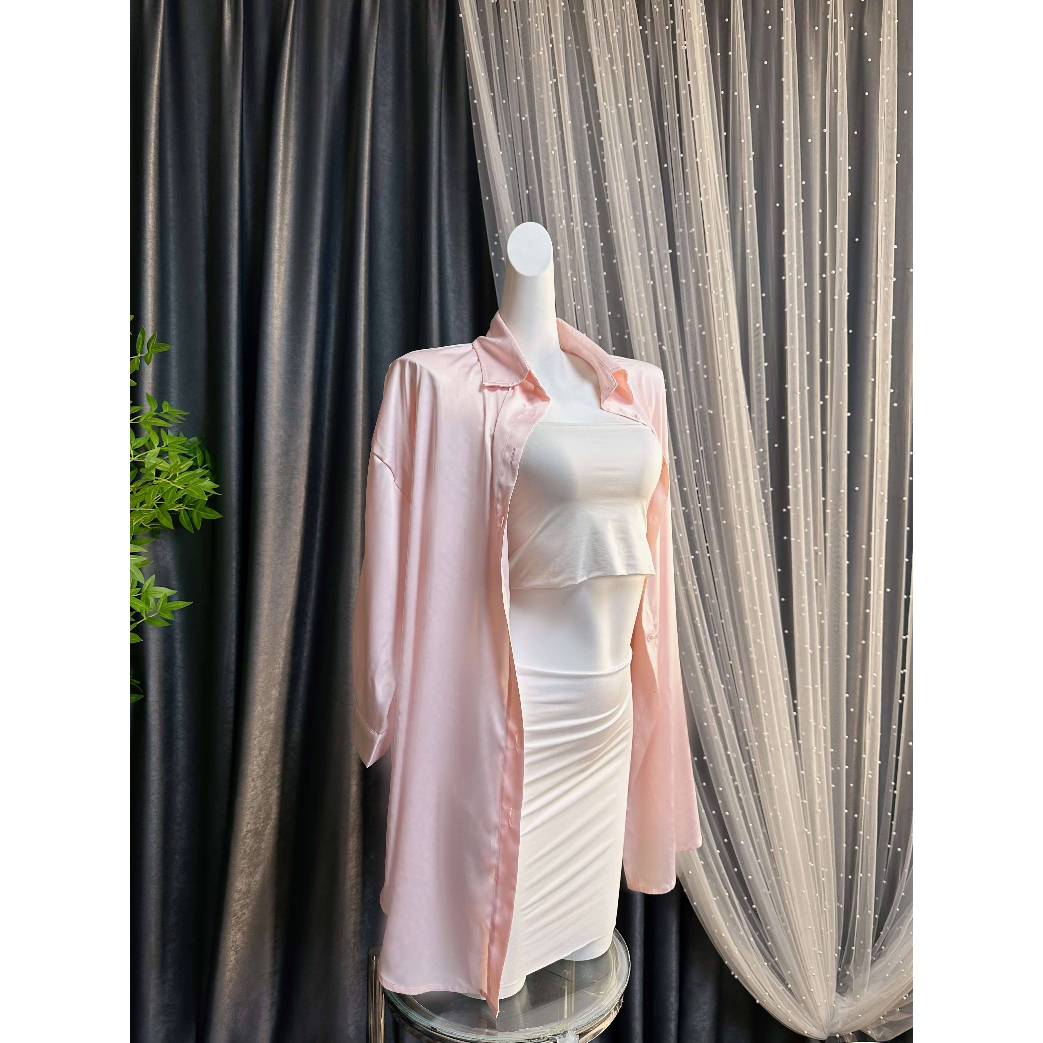 【大红定制】男女都可穿 显白衬肤色 大码衬衫性感内衣外搭秋季女